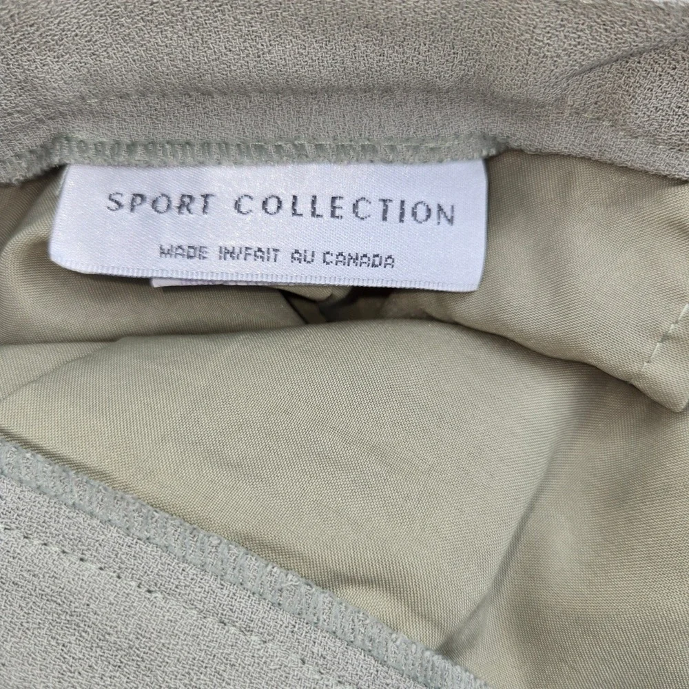 SPORT COLLECTION Women's‎ Sage Green Skirt Size 8 Knee Length Textured Lined